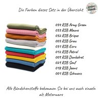 Bündchenstoff Set RIB Bunt1 10er Set