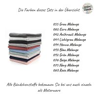 Bündchenstoff Set Meliert 10er Set