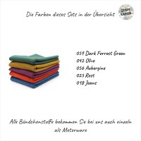 Bündchenstoff Set Bunt1 5er Set