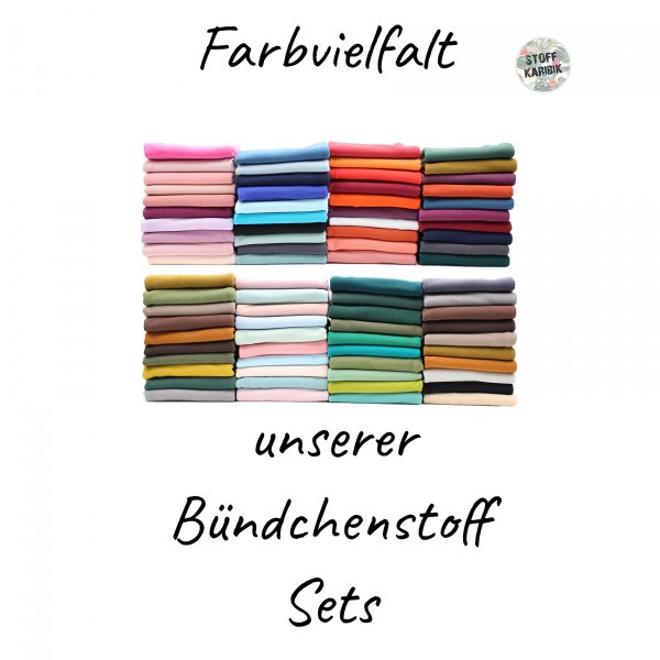 Bündchenstoff Set Naturtöne 10er Set