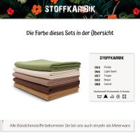 Bündchenstoff Set Naturtöne 5er Set