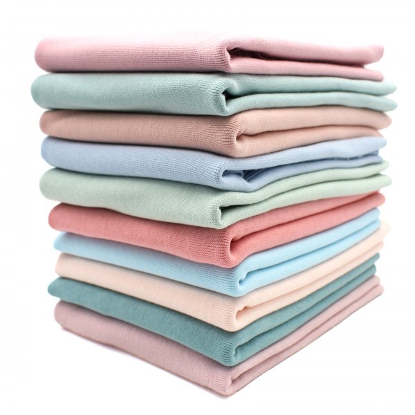 Bündchenstoff Set Pastelltöne 10er Set