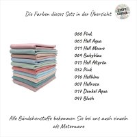 Bündchenstoff Set Pastelltöne 10er Set