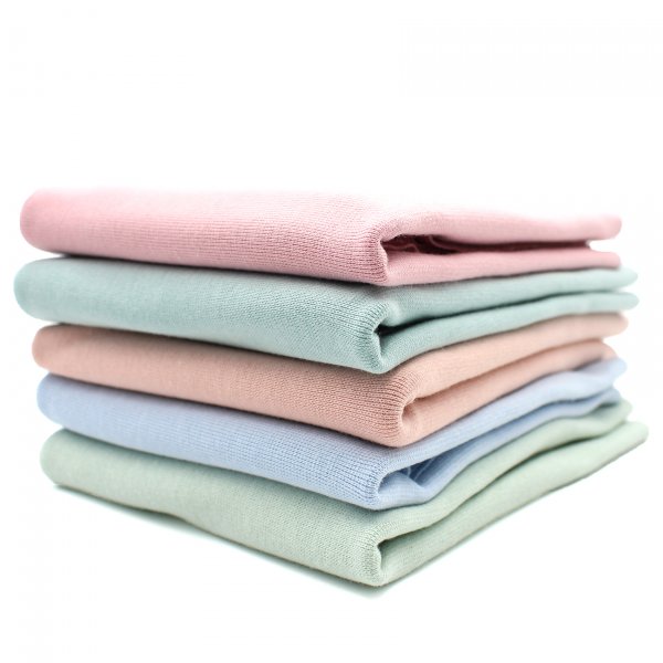 Bündchenstoff Set Pastelltöne 5er Set