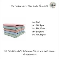 Bündchenstoff Set Pastelltöne 5er Set