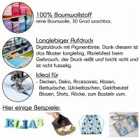 Baumwollstoff Sterne Schwarz