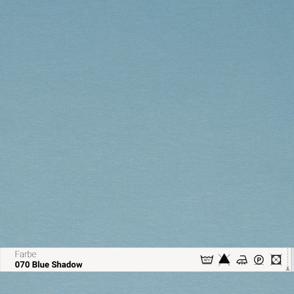 Bio-Bündchen Uni 070 Blauer Schatten