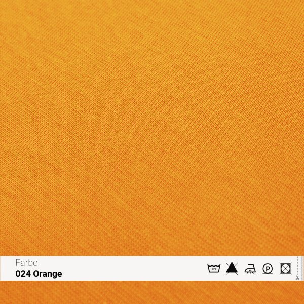 Bio-Bündchen Uni 024 Orange