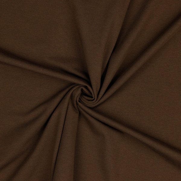 Bio-Jerseystoff Uni 022 Braun
