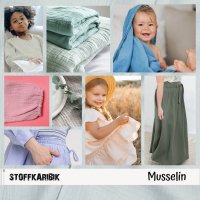 Bio-Musselin Double Gauze 003 Grau