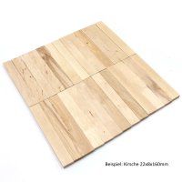 80x Kirsche Holzleisten 22x8x160mm