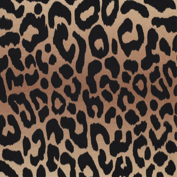 French Terry Leoprint Light Brown