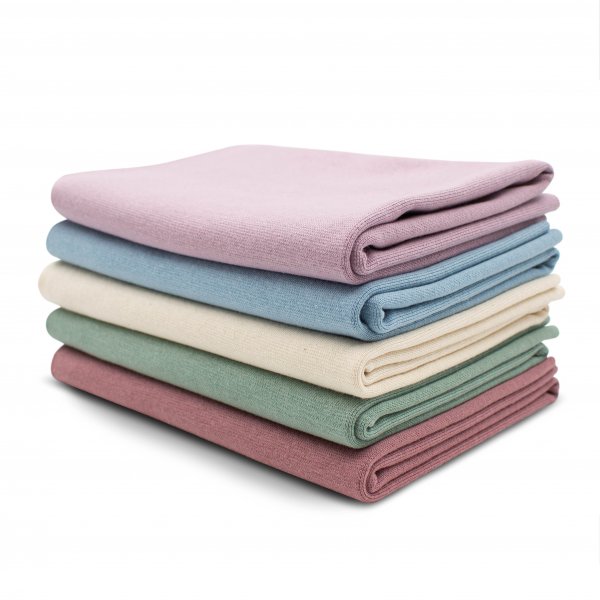 Bündchenstoff Set Pastelltöne 2 5er Set