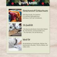 Bündchenstoff Set Naturtöne 4 5er Set