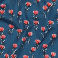 Baumwollstoff Tulpen