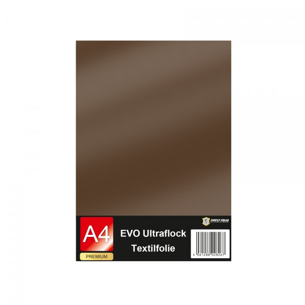 1x EVO Ultraflock DIN A4 Bogen 27 Chocolate
