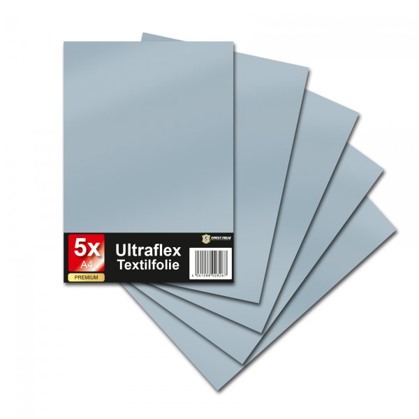 5x Ultraflex S DIN A4 Bögen (30x20cm) 022 Grau