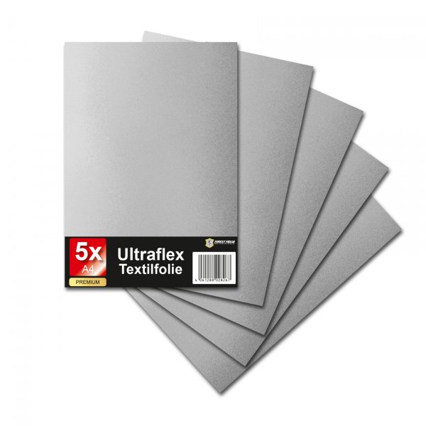 5x Ultraflex S DIN A4 Bögen (30x20cm) 033 Silber