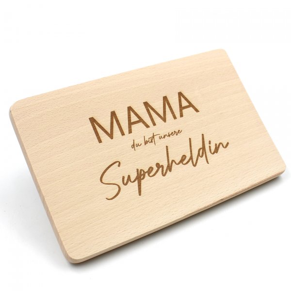 Frühstücksbrettchen "Mama Superheldin"