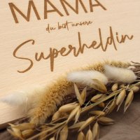 Frühstücksbrettchen "Mama Superheldin"
