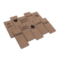 10er Set Klapplabel Mädchenmotive
