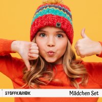 10er Set Klapplabel Mädchenmotive