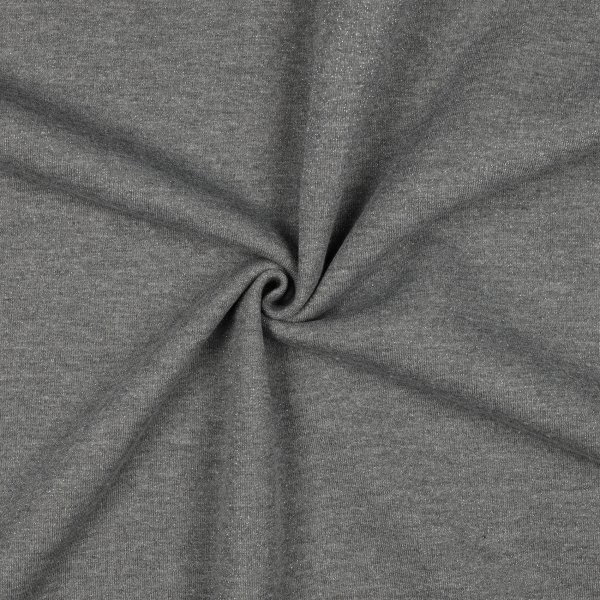 Sweat Lurex 001 Dark Grey Silver
