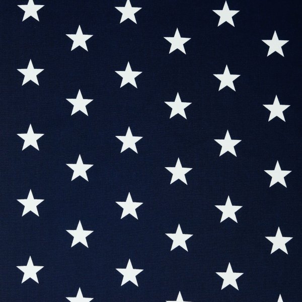 Poplin Stars 002 Navy