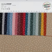 Double Gauze Little Dots 001 Schwarz