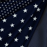 Poplin Petit Stars 002 Navy