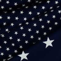 Poplin Petit Stars 002 Navy