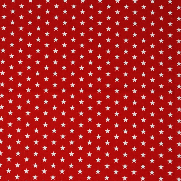Poplin Petit Stars 004 Red