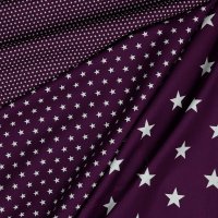 Poplin Petit Stars 007 Purple
