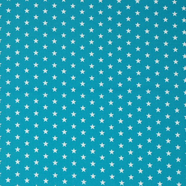 Poplin Petit Stars 009 Turquoise