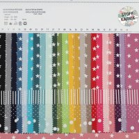 Poplin Petit Stars 009 Turquoise