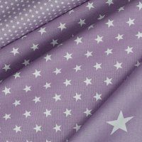 Poplin Petit Stars 015 Lilac