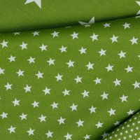 Poplin Petit Stars 017 Green