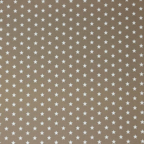 Poplin Petit Stars 019 Taupe