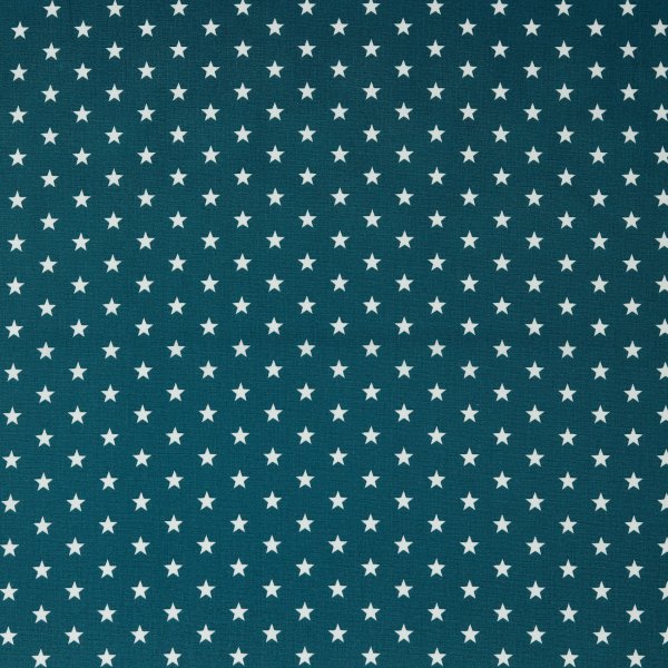 Poplin Petit Stars 023 Petrol