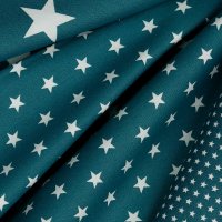 Poplin Petit Stars 023 Petrol