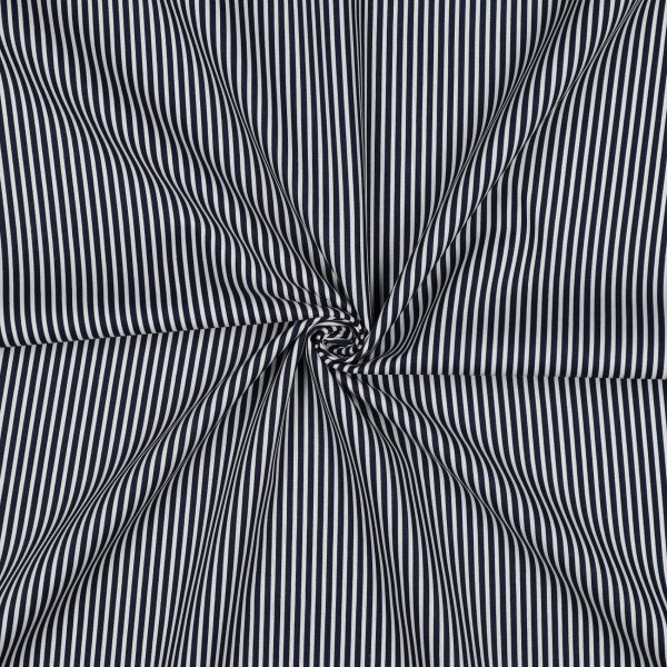 Poplin Stripes 002 Navy