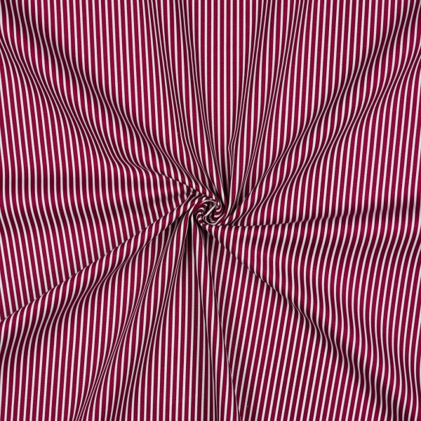 Poplin Stripes 018 Cerise