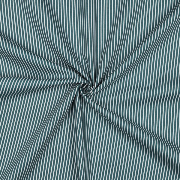Poplin Stripes 023 Petrol
