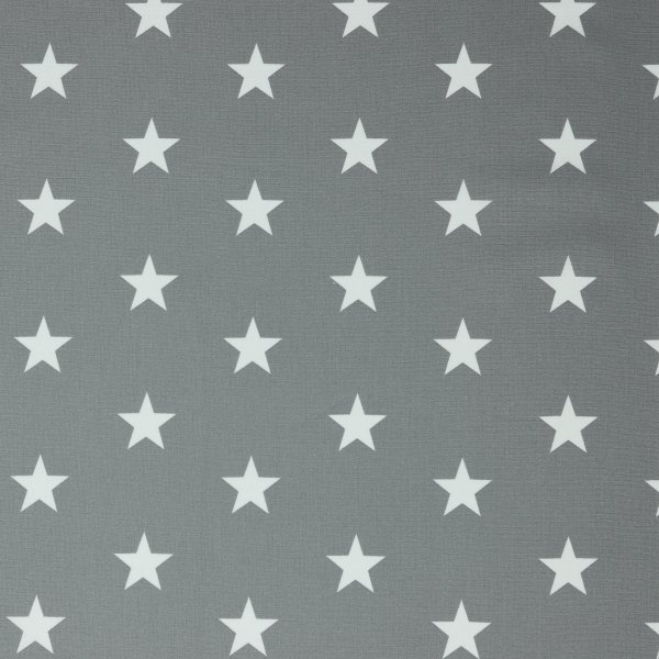 Poplin Stars 013 Grey