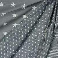 Poplin Stars 013 Grey