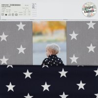 Poplin Stars 013 Grey