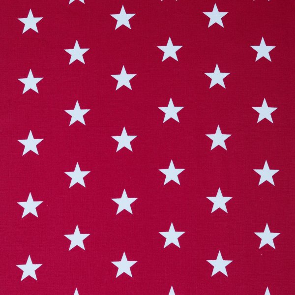 Poplin Stars 018 Cerise