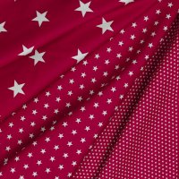 Poplin Stars 018 Cerise