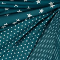 Poplin Stars 023 Petrol