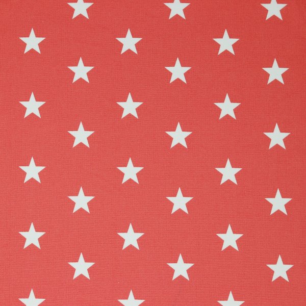 Poplin Stars 024 Coral